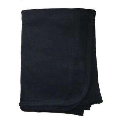 Bambini 3200BL Black Interlock Receiving Blanket 