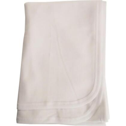 Bambini 3200W White Interlock Receiving Blanket