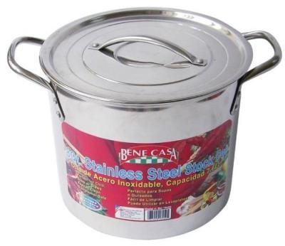 Bene Casa BC16450 8 qt Stainless Steel Stock Pot with Lid