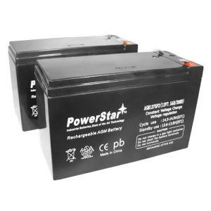 Powerstar AGM1275-2Pack51 12V 7.5Ah Replacement Battery for Apc Rbc38 Rbc40 Rbc48 Rbc51 Rbc106 Rbc110 Rbc114 Rbc124 - Pack of 2 - All