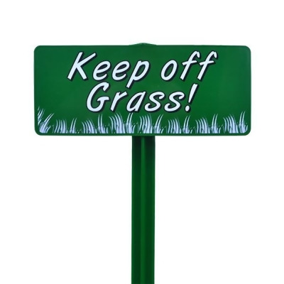 EverMark SSKT05-05 Keep Off Grass Sign with Forest Green Stake Kit 