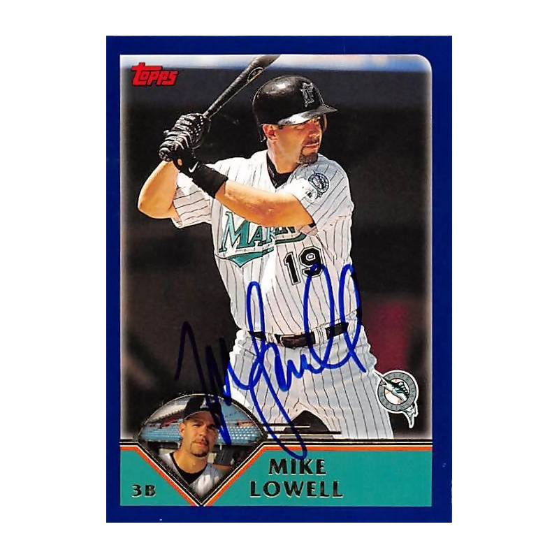 Mike Lowell Autographed Memorabilia