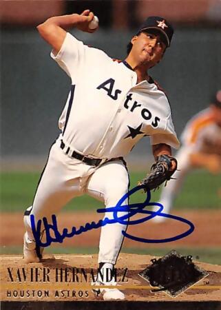 Autograph 189822 Houston Astros Ft 1994 Fleer Ultra No. 206 Xavier  Hernandez Autographed Baseball Card