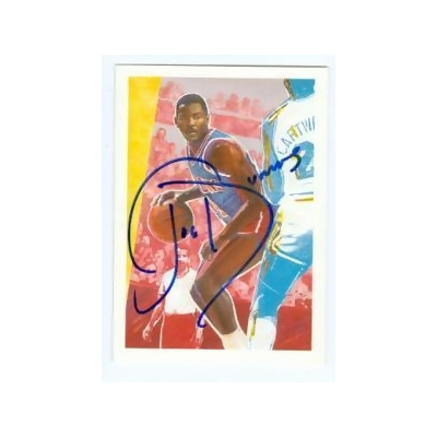 Autograph 97149 Detroit Pistons 1990 Nba Hoops No. 362 Joe Dumars Autographed Basketball Card 
