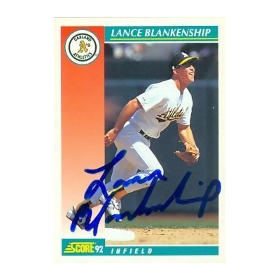 Oakland A's – Lance Blankenship Game-Worn Jersey (COA) – Memorabilia Expert