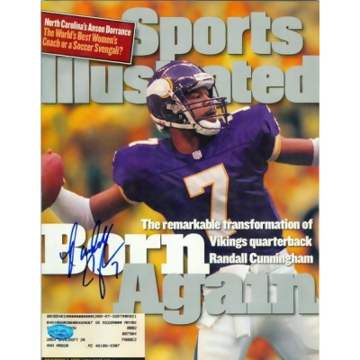 Randall Cunningham Autographed Minnesota Vikings Sports Illustrated 12 -  Famous Ink