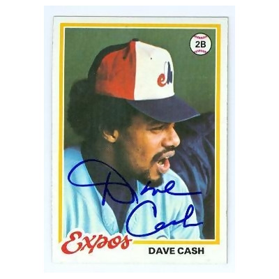 Dave Cash autographed baseball card (Montreal Expos) 1978 Topps No.495 