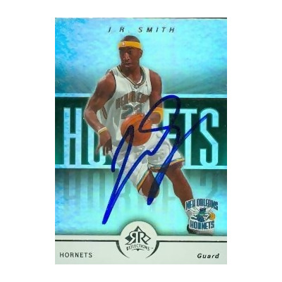 Autograph Warehouse 42906 J.R. Smith Autographed Basketball Card New Orleans Hornets 2005 Upper Deck Hardcourt No .57