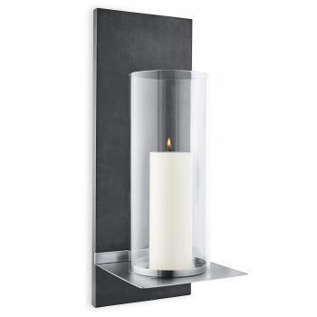 Blomus 65423 Large Wall Candle Holder with Candle 