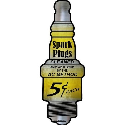 Smart Blonde J-027 6 x 17 in. Spark Plugs Novelty Metal Spark Plug Sign 