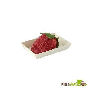 Packnwood 210SAMBQ685 Mini Rectangular Samurai Wooden Tray - 3.3 x 2.4 in. 