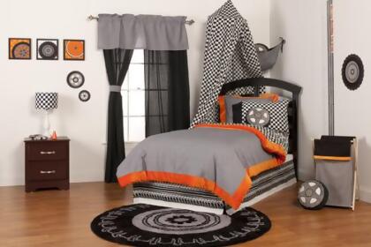 One Grace Place 10-20121 Teyo's Tires Twin 3 Piece Twin Bedding Set 