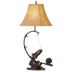 Vintage Direct L7077br 30 in. Fly Rod Trout Table Lamp - All
