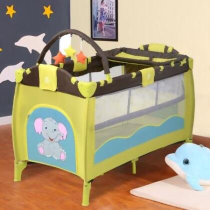 Onlinegymshop Cb16649 Portable Infant Baby Crib Playpen Bassinet