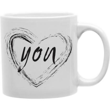 Imaginarium Goods CMG11-IGC-YOU You Heart 11 oz Ceramic Coffee Mug