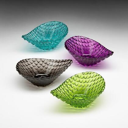 Red Pomegranate 4142-2 Demi 3.25 in. Assorted Bowl - Set of 4 