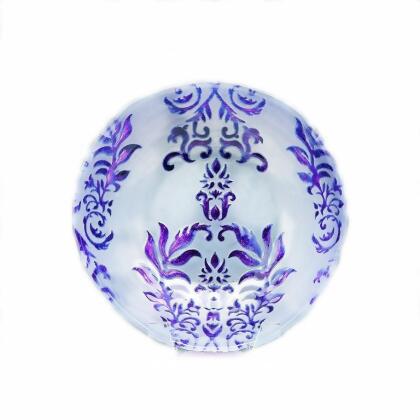 Red Pomegranate 5943-5 Damask 7.5 in. Two Purple Bowl - Set of 4 