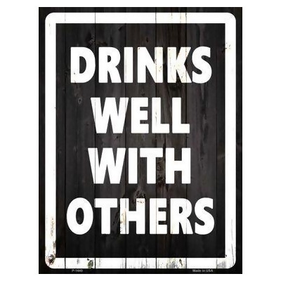 Smart Blonde P-1440 Drinks Well with Other Metal Novelty Parking Sign - 12 x 12 in. 
