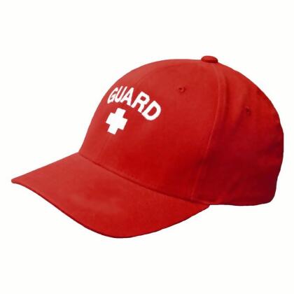 Kemp USA 18-004-RED Red Low Profile Guard Cap with Embroidery in White
