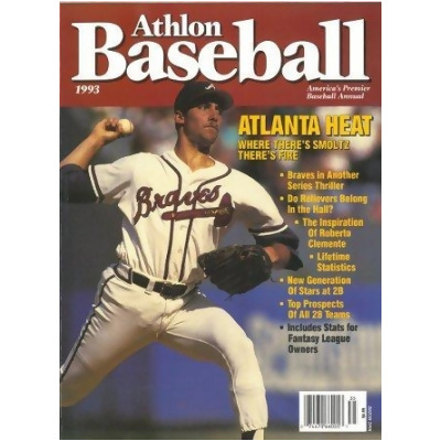 Athlon CTBL-013247 John Smoltz Unsigned Atlanta Braves Sports 1993 MLB Baseball Preview Magazine 