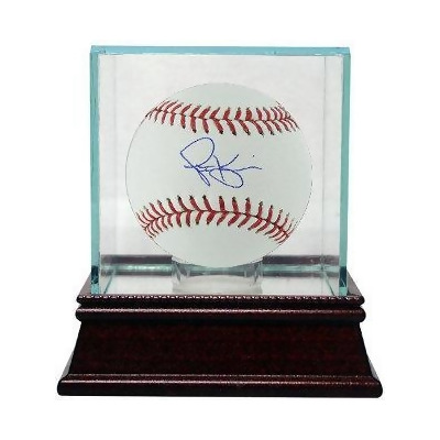 Athlon CTBL-GC6229a Scott Kazmir Signed Rawlings Official Major League Baseball with Glass Case - Oakland Athletics 