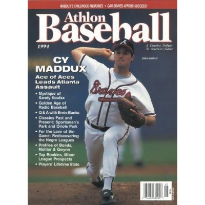 Athlon CTBL-013266 Greg Maddux Unsigned Atlanta Braves Sports 1994 MLB Baseball Preview Magazine 