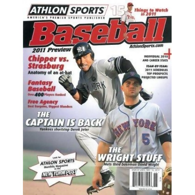 Athlon CTBL-012556 Derek Jeter Unsigned New York Yankees Sports 2011 MLB Baseball Preview Magazine 