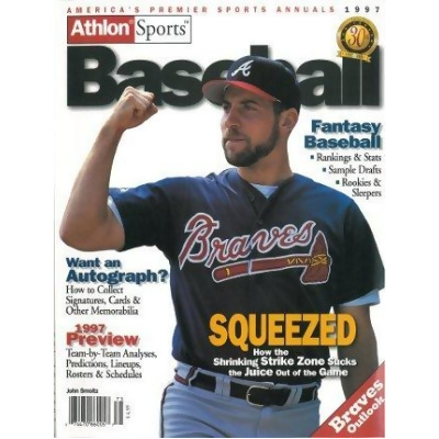 Athlon CTBL-013055 John Smoltz Unsigned Atlanta Braves Sports 1997 MLB Baseball Preview Magazine 