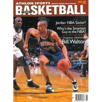 Athlon CTBL-013343 Grant Hill Unsigned Detroit Pistons Sports 1995-96 NBA Basketball Preview Magazine 