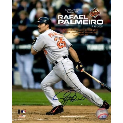 Athlon CTBL-019549 Rafael Palmeiro Signed Baltimore Orioles Photo - 3000Th Career Hit - 8 x 10 