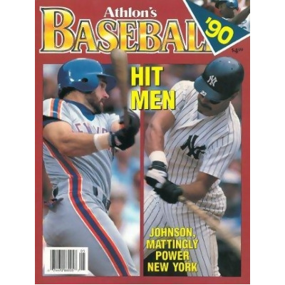 Athlon CTBL-013236 Don Mattingly Unsigned New York Yankees Sports 1990 MLB Baseball Preview Magazine with Johnson 