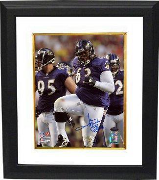 Athlon CTBL-BW11033 Terrence Cody Signed Baltimore Ravens 8 x 10 Photo Custom Framed Mount- Tri-Star Hologram