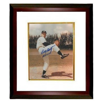 Athlon CTBL-MW12866 Bobby Shantz Signed New York Yankees Photo Custom Framed 1958 WSC - World Series Champs - 8 x 10 