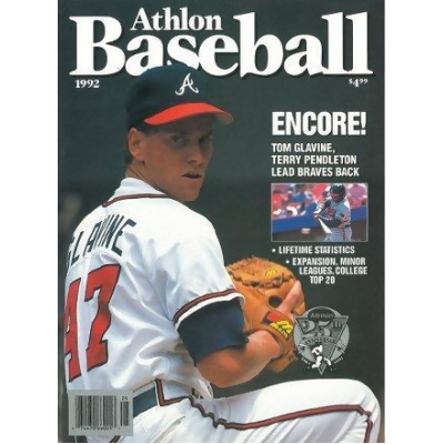 Athlon CTBL-013052 Tom Glavine Unsigned Atlanta Braves Sports 1992 MLB Baseball Preview Magazine 