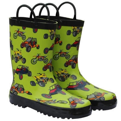 Foxfire FOX-600-36-8 Childrens Green Sand Toys Rain Boot - Size 8 