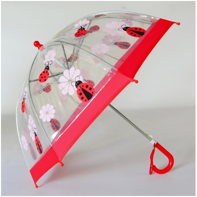 Foxfire FOX-622-44 Childrens Clear Lady Bug Umbrella - Size 1 