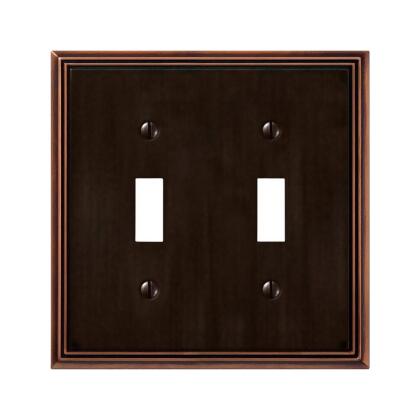 Amertac Holdings 77TTDB Wallplate Metro 2 Toggle Aged Bronze 