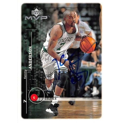 Autograph Warehouse 249040 Kenny Anderson Autographed Basketball Card - Boston Celtics NBA 1999 Upper Deck MVP - No. 7 