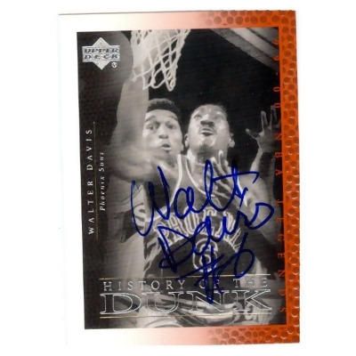 Autograph Warehouse 249009 Walter Davis Autographed Basketball Card - Phoenix Suns NBA 2000 Upper Deck Legends - No. 57 History of the Dunk 