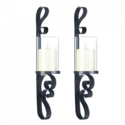 PartyLite 10017959 Ornate Candle Sconce Duo 