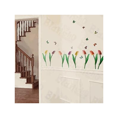 ZS-026 Flying Butterflies 3 - Medium Wall Decals Stickers Appliques Home Decor Multicolor 