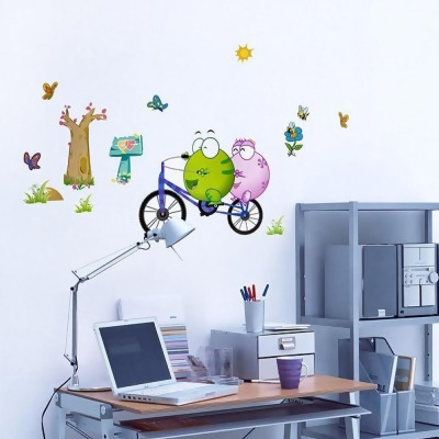 HL-970 Bicycling 1 - Wall Decals Stickers Appliques Home Decor 