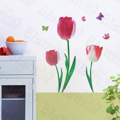 SH-803 Romantic Flowers - Wall Decals Stickers Appliques Home Decor 