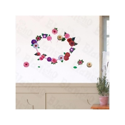 ZS-025 Heartbeat - Wall Decals Stickers Appliques Home Decor Multicolor 