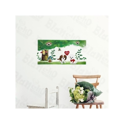 ZS-069 Puppy Love - Wall Decals Stickers Appliques Home Decor Multicolor 