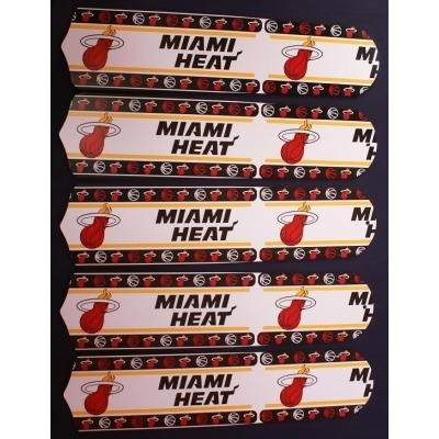 Ceiling Fan Designers 52SET-NBA-MIA 52 in. NBA Miami Heat Basketball Ceiling Fan Blades 