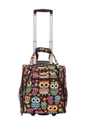 Rockland BF31-OWL Melrose Wheeled Underseat Carry On Luggage - Owl 
