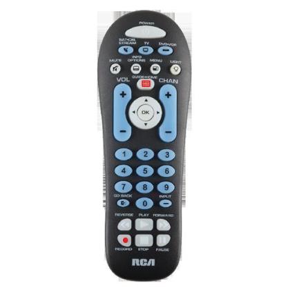 RCA RCR313BZ 3 Device Universal Remot Black Streaming & Dual Navigation 