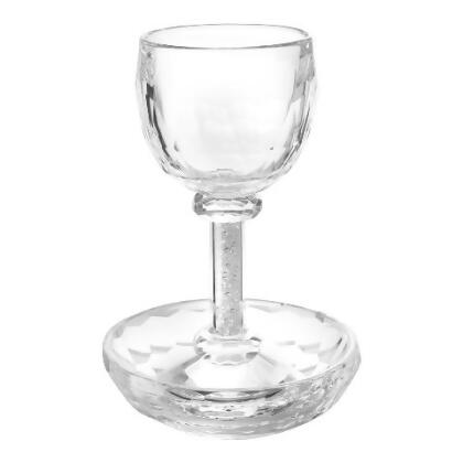 Shonfeld Crystal 15309 Kiddush Cup Crystal with Leg - 6.5 in. 