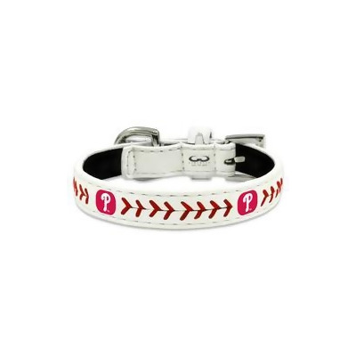 Philadelphia Phillies Dog Collar - Toy - Leather - Classic Baseball 